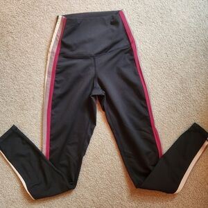 DYI Black Leggings with Pink Trim